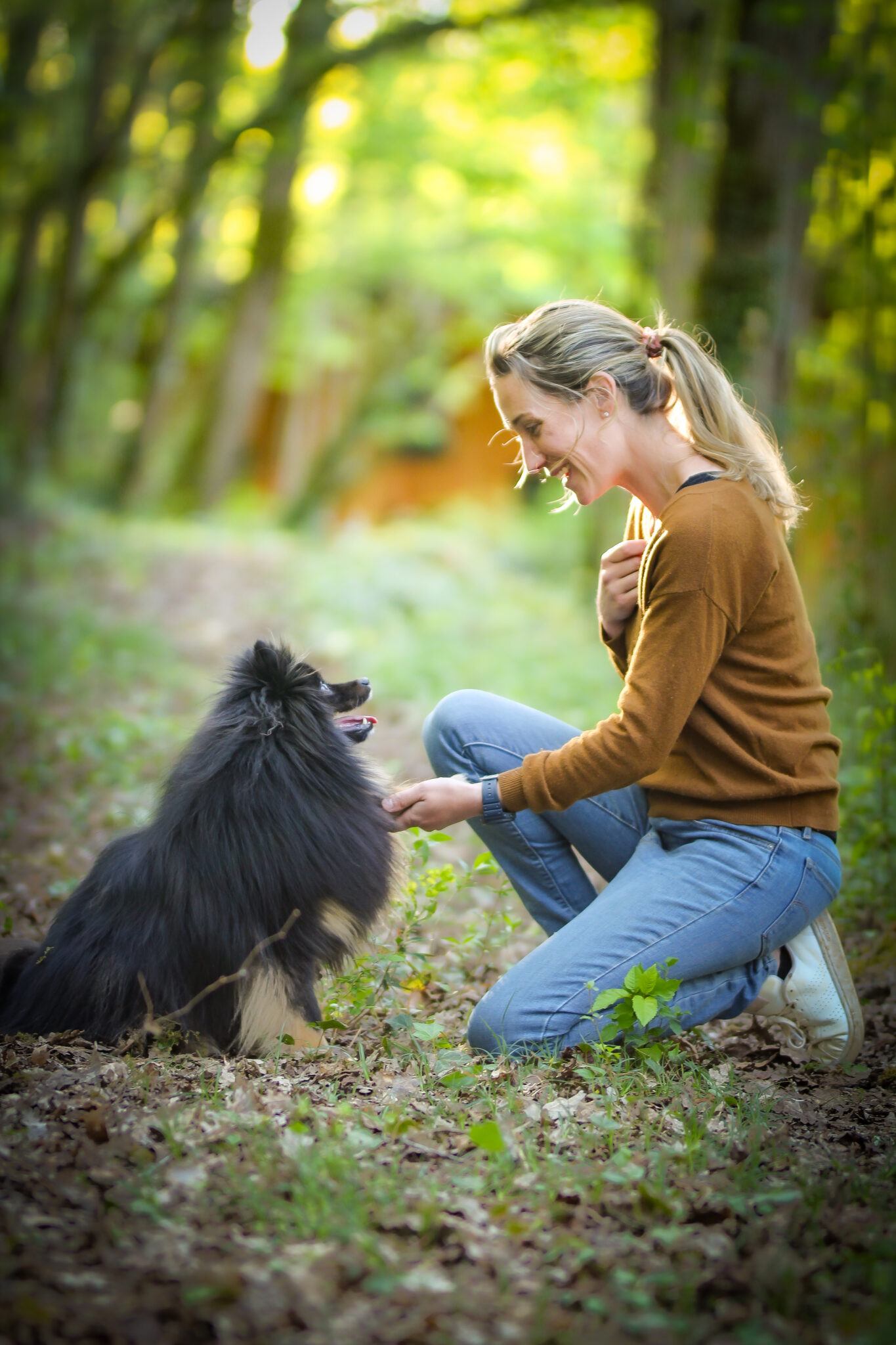 photo duo chien maîtresse